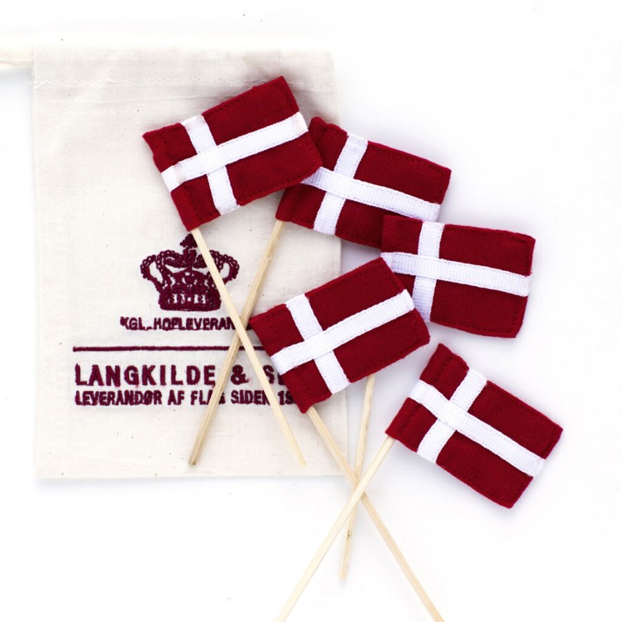 Langkilde & S�n Lagkageflag 5 stk. 5,5 cm