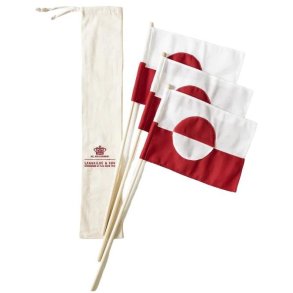 Langkilde & S�n Gr�nlandske Hurraflag 3 stk. 60 cm