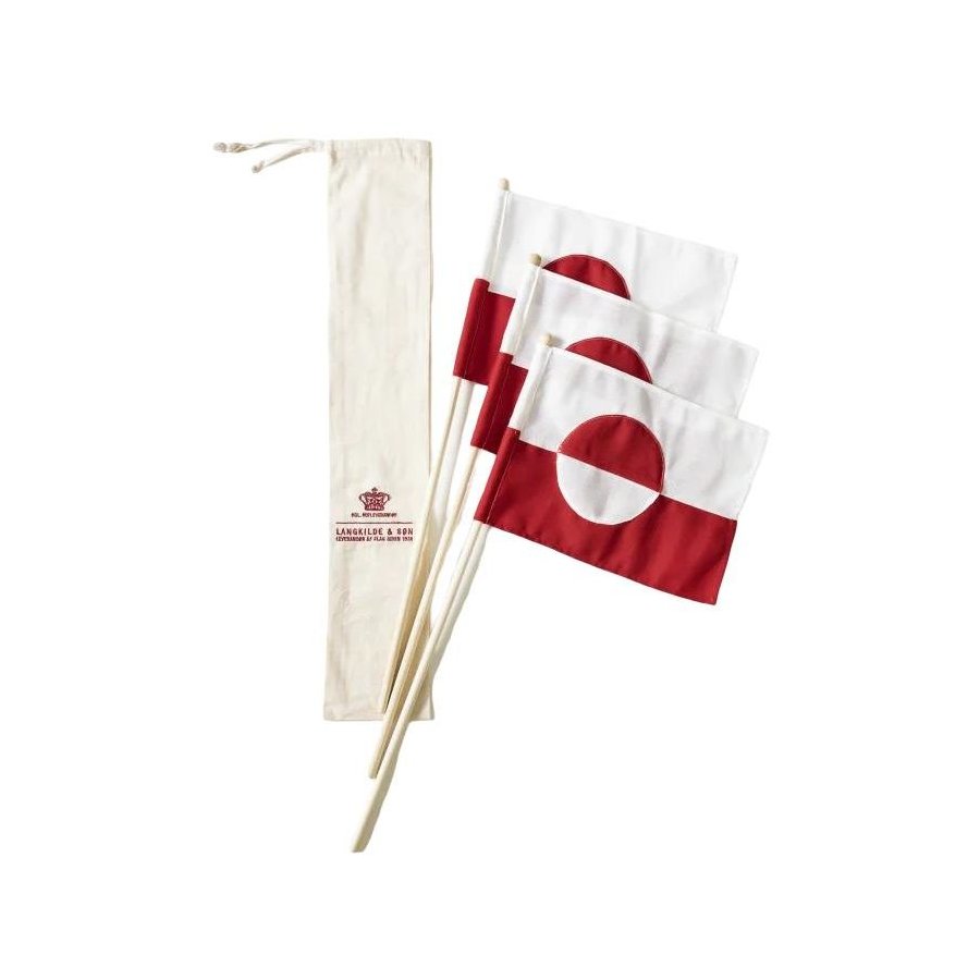Langkilde & S�n Gr�nlandske Hurraflag 3 stk. 60 cm