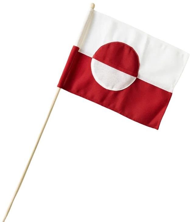 Langkilde & S�n Gr�nlandske Hurraflag 3 stk. 60 cm