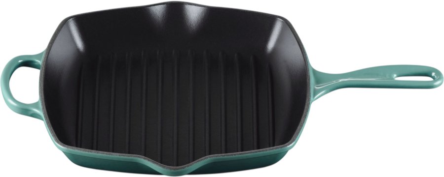 Le Creuset Signature St�bejernsgrillpande 26 cm, Bleu Riviera
