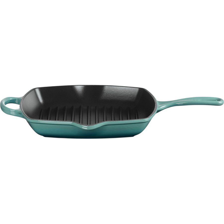 Le Creuset Signature St�bejernsgrillpande 26 cm, Bleu Riviera