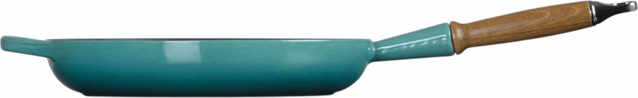 Le Creuset Signature St�bejernspande m. Tr�h�ndtag 28 cm, Bleu Riviera