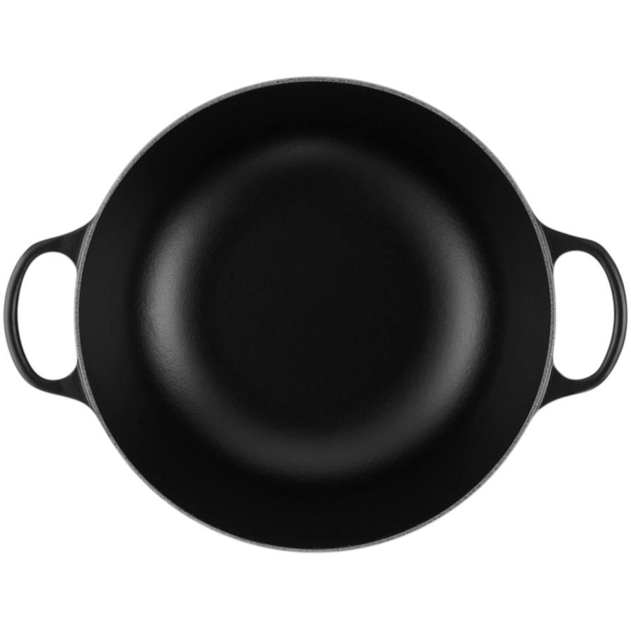 Le Creuset Signature Rund Stbejernsgryde 28 cm/4,9 L, Mat Sort