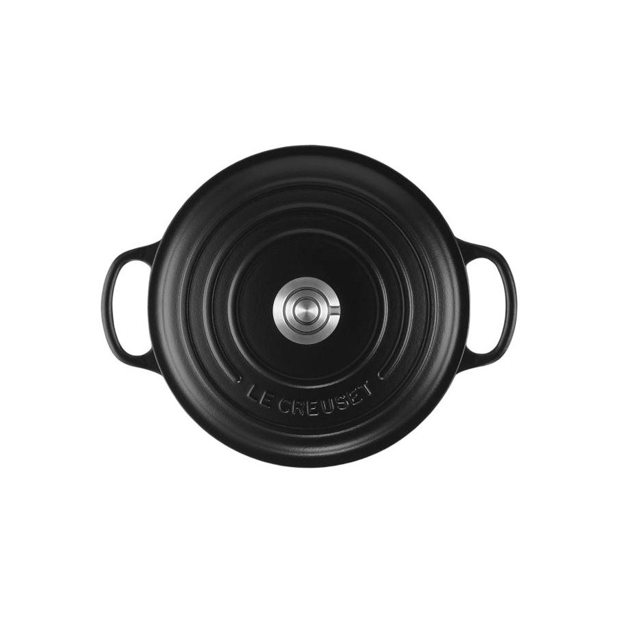 Le Creuset Signature Rund St�bejernsgryde 22 cm/3,3 L, Black
