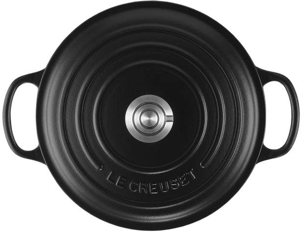 Le Creuset Signature Rund St�bejernsgryde 22 cm/3,3 L, Black