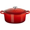 Le Creuset Signature Rund St�bejernsgryde 22 cm/3,3 L, Cerise