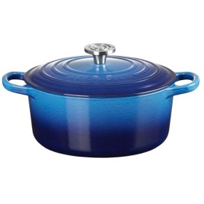 Le Creuset Signature Rund St�bejernsgryde 22 cm/3,3 L, Azure