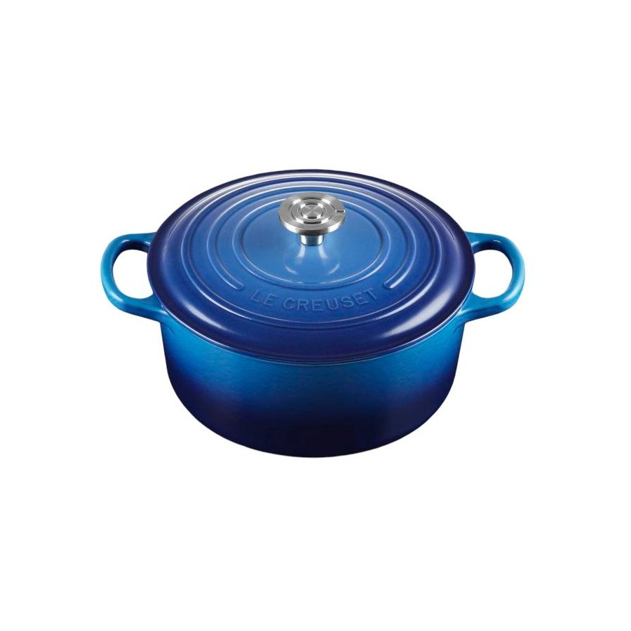 Le Creuset Signature Rund St�bejernsgryde 22 cm/3,3 L, Azure