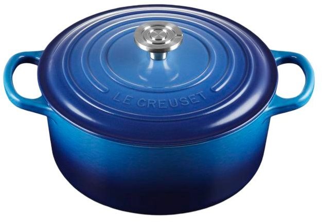 Le Creuset Signature Rund St�bejernsgryde 22 cm/3,3 L, Azure