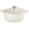 Le Creuset Signature Rund St�bejernsgryde 22 cm/3,3 L, Meringue