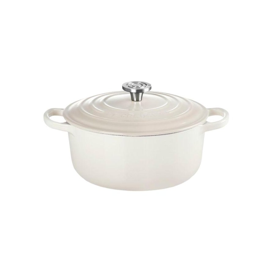 Le Creuset Signature Rund St�bejernsgryde 22 cm/3,3 L, Meringue