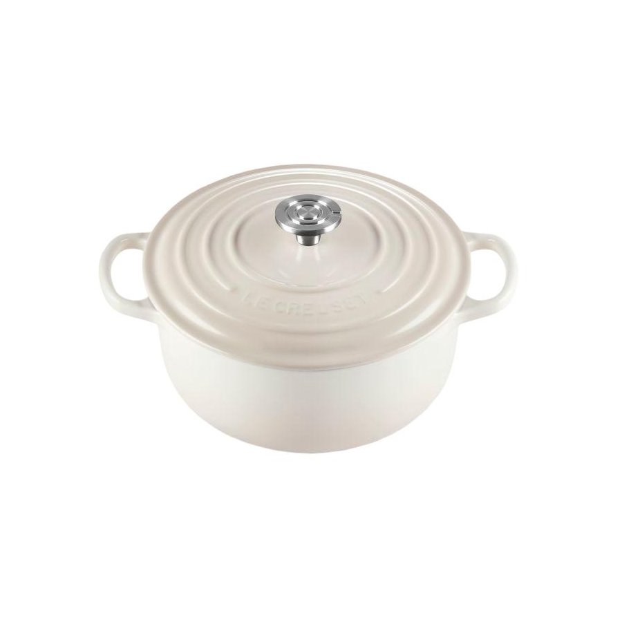 Le Creuset Signature Rund St�bejernsgryde 22 cm/3,3 L, Meringue