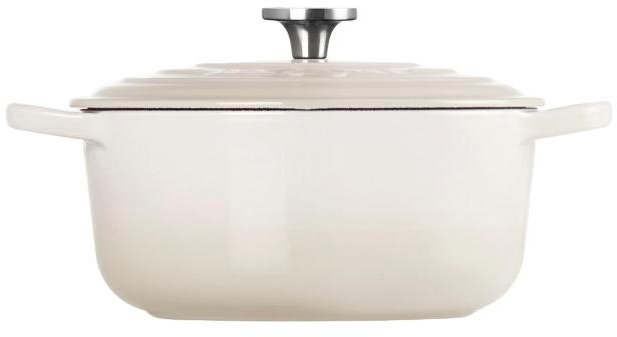 Le Creuset Signature Rund St�bejernsgryde 22 cm/3,3 L, Meringue