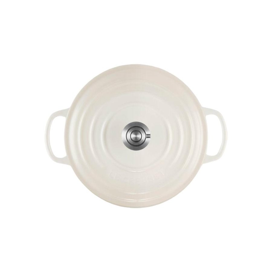 Le Creuset Signature Rund St�bejernsgryde 22 cm/3,3 L, Meringue