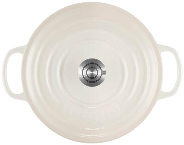 Le Creuset Signature Rund St�bejernsgryde 22 cm/3,3 L, Meringue