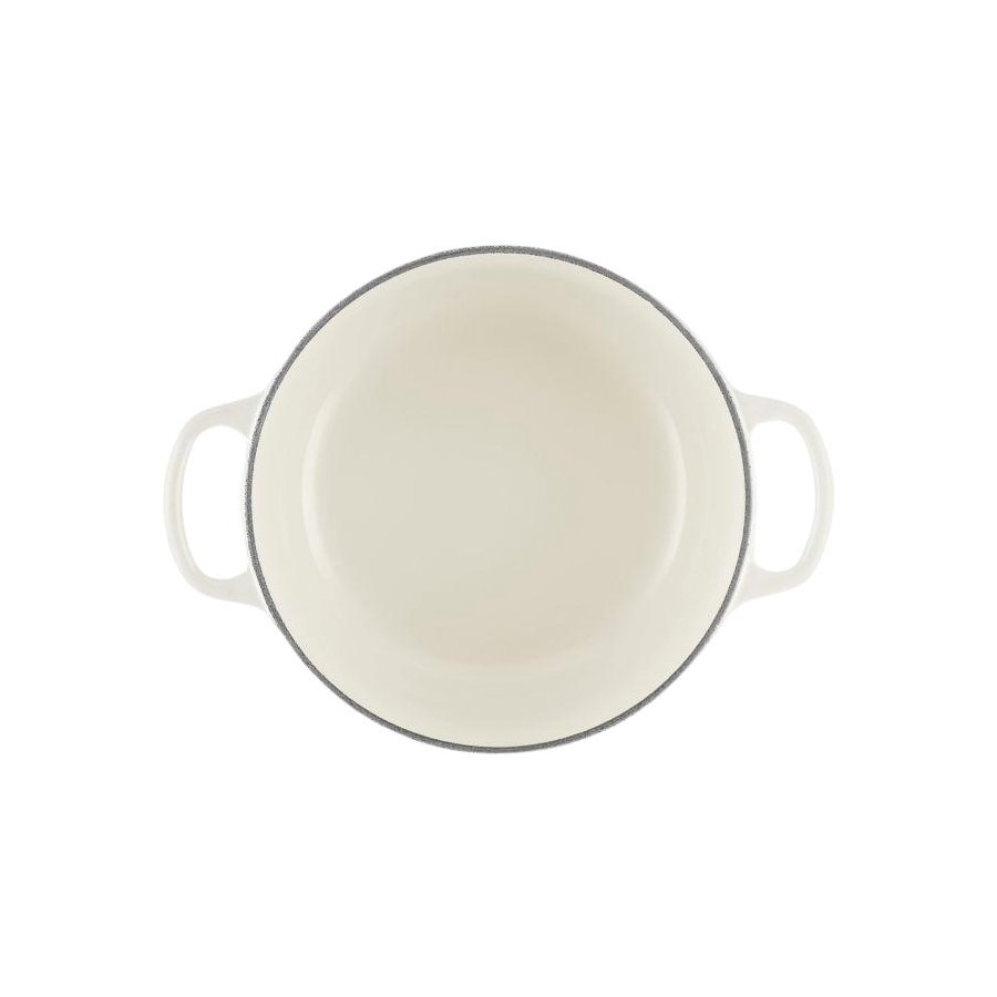 Le Creuset Signature Rund St�bejernsgryde 22 cm/3,3 L, Meringue