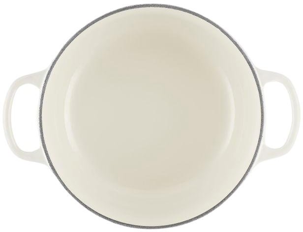 Le Creuset Signature Rund St�bejernsgryde 22 cm/3,3 L, Meringue