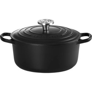 Le Creuset Signature Rund St�bejernsgryde 24 cm/4,2 L, Matte Black