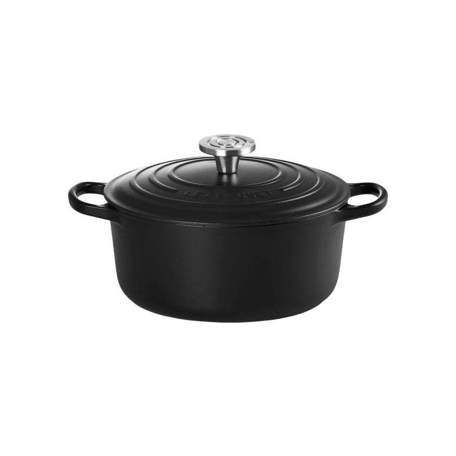 Le Creuset Signature Rund St�bejernsgryde 24 cm/4,2 L, Matte Black