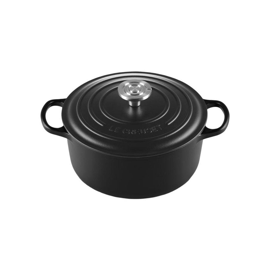 Le Creuset Signature Rund St�bejernsgryde 24 cm/4,2 L, Matte Black