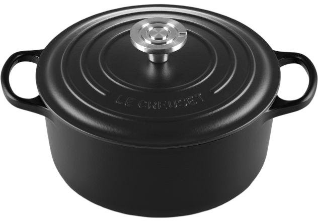 Le Creuset Signature Rund St�bejernsgryde 24 cm/4,2 L, Matte Black