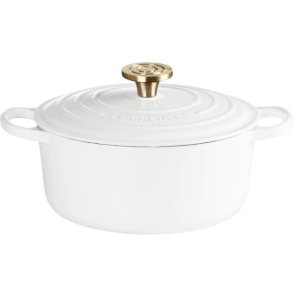 Le Creuset Signature Rund St�bejernsgryde 24 cm/4,2 L, White