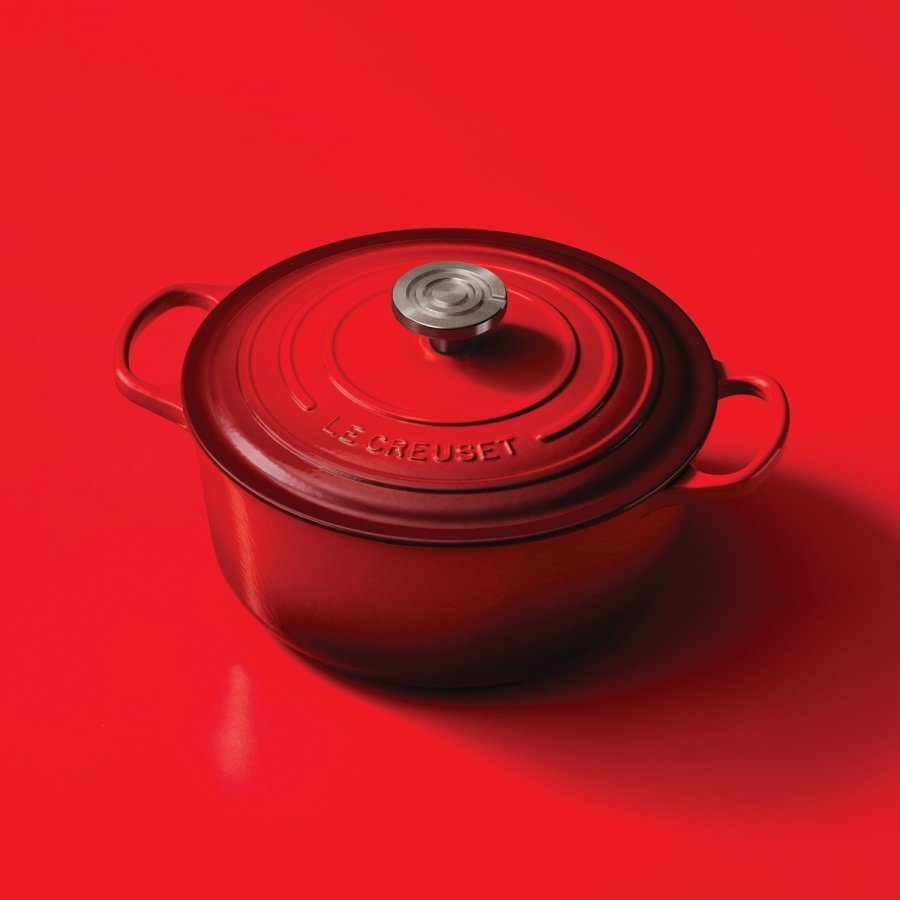 Le Creuset Signature Rund St�bejernsgryde 24 cm/4,2 L, Cerise