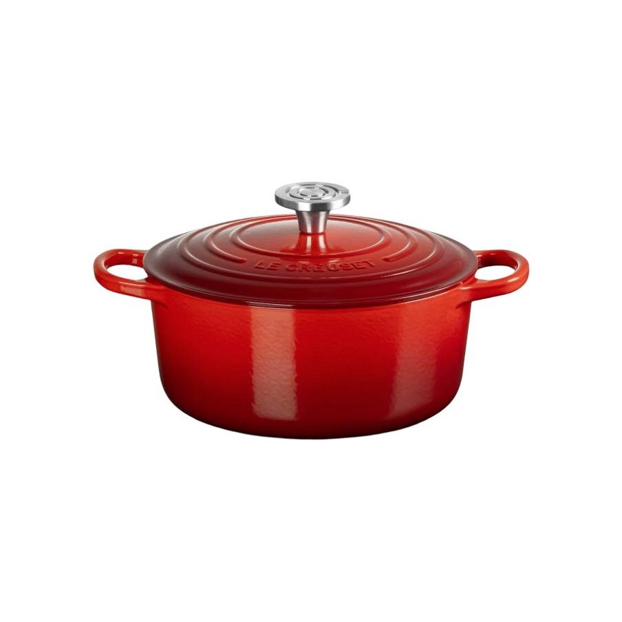 Le Creuset Signature Rund St�bejernsgryde 24 cm/4,2 L, Cerise