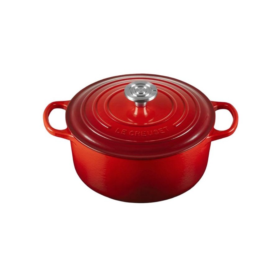 Le Creuset Signature Rund St�bejernsgryde 24 cm/4,2 L, Cerise