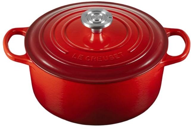 Le Creuset Signature Rund St�bejernsgryde 24 cm/4,2 L, Cerise