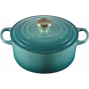 Le Creuset Signature St�bejernsgryde 24 cm/4,2 L, Bleu Riviera