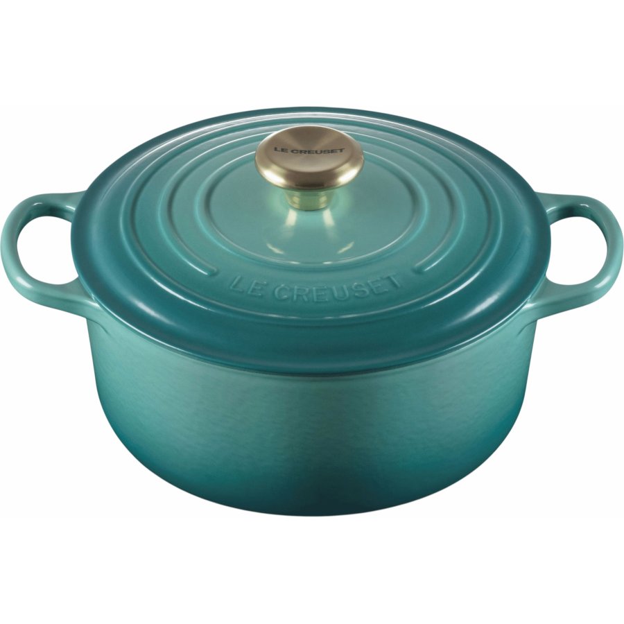 Le Creuset Signature St�bejernsgryde 24 cm/4,2 L, Bleu Riviera