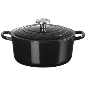 Le Creuset Signature Rund St�bejernsgryde 24 cm/4,2 L, Black