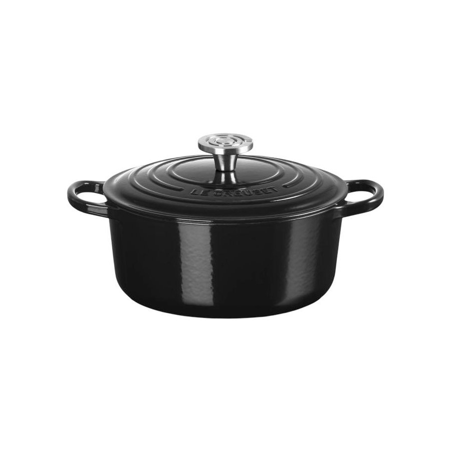 Le Creuset Signature Rund St�bejernsgryde 24 cm/4,2 L, Black