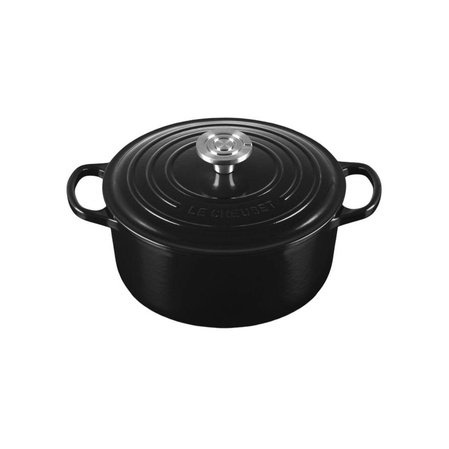 Le Creuset Signature Rund St�bejernsgryde 24 cm/4,2 L, Black