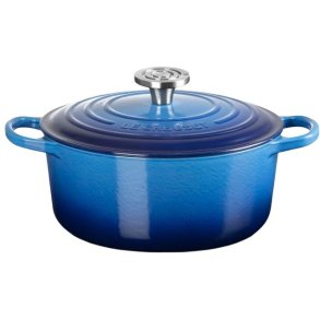 Le Creuset Signature Rund St�bejernsgryde 24 cm/4,2 L, Azure