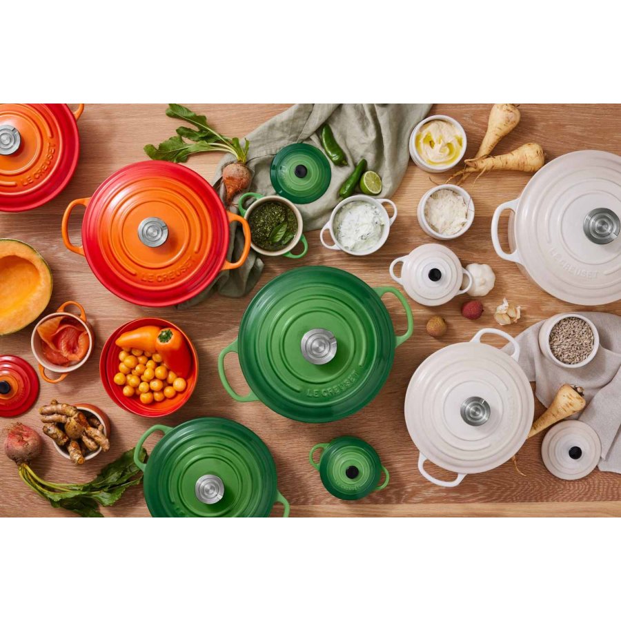 Le Creuset Signature Rund St�bejernsgryde 24 cm/4,2 L, Meringue