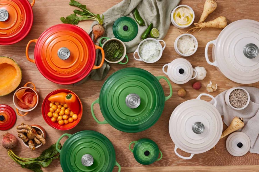 Le Creuset Signature Rund St�bejernsgryde 24 cm/4,2 L, Meringue