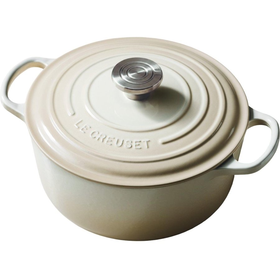 Le Creuset Signature Rund St�bejernsgryde 24 cm/4,2 L, Meringue