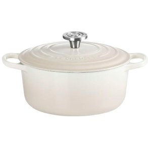 Le Creuset Signature Rund St�bejernsgryde 24 cm/4,2 L, Meringue
