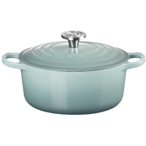 Le Creuset Signature Rund St�bejernsgryde 24 cm/4,2 L, Sea Salt
