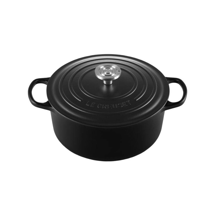 Le Creuset Signature Rund St�bejernsgryde 26 cm/5,3 L, Matte Black