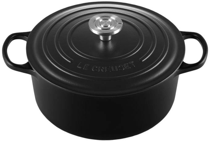 Le Creuset Signature Rund St�bejernsgryde 26 cm/5,3 L, Matte Black