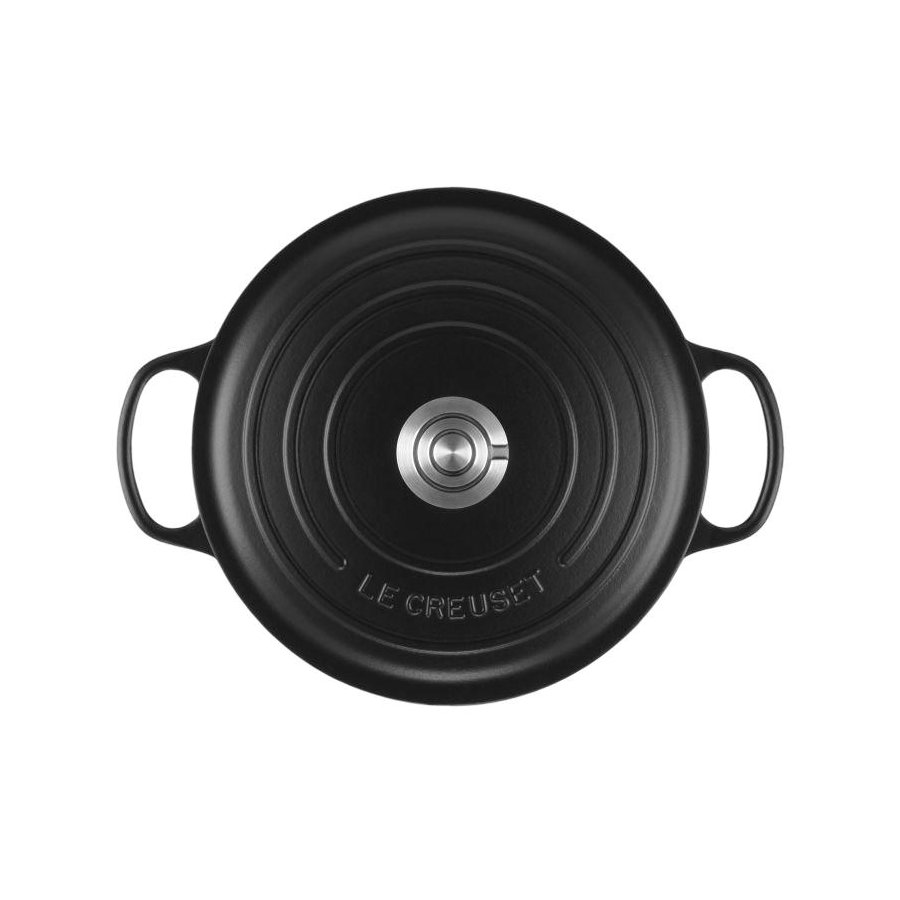Le Creuset Signature Rund St�bejernsgryde 26 cm/5,3 L, Matte Black