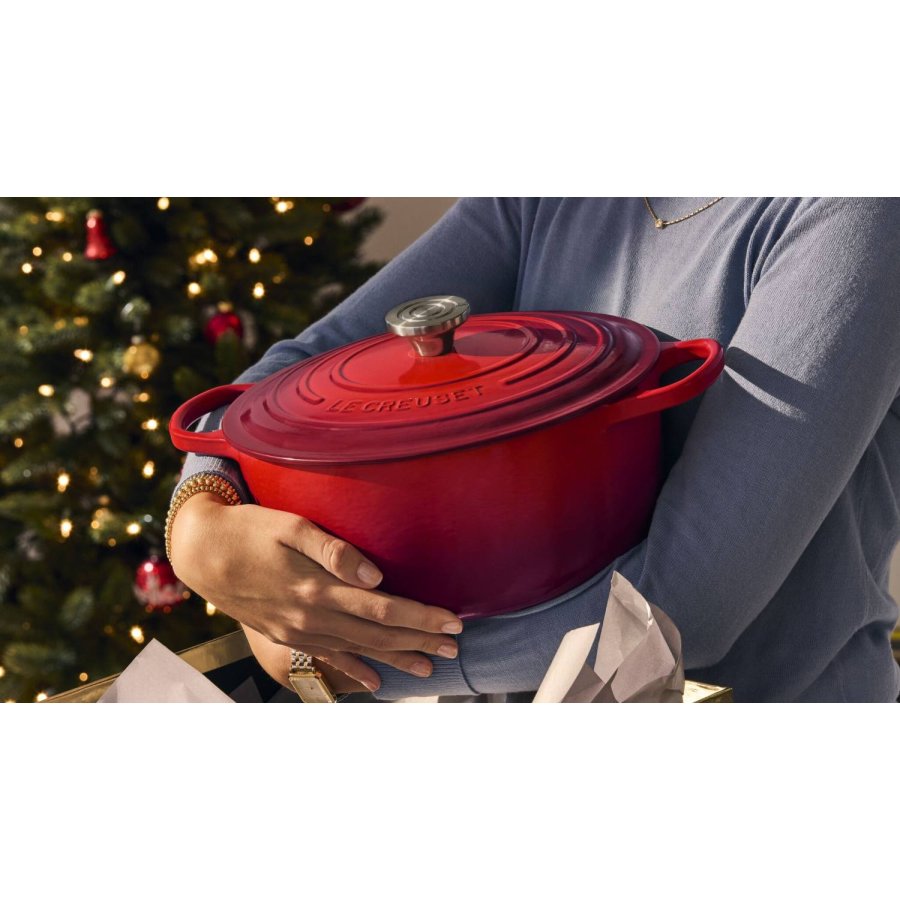 Le Creuset Signature Rund St�bejernsgryde 26 cm/5,3 L, Cerise