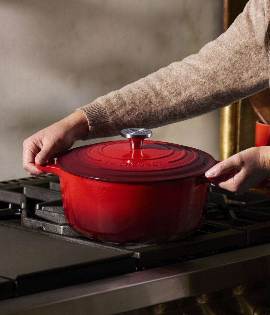 Le Creuset Signature Rund St�bejernsgryde 26 cm/5,3 L, Cerise