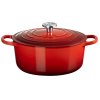 Le Creuset Signature Rund St�bejernsgryde 26 cm/5,3 L, Cerise