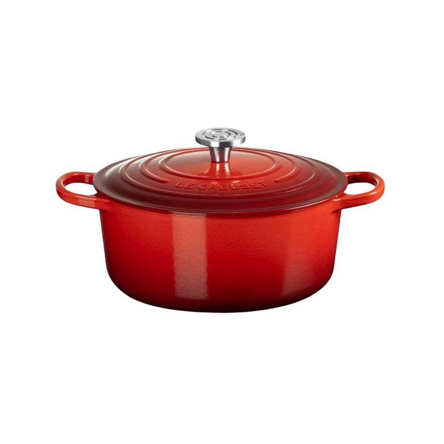 Le Creuset Signature Rund St�bejernsgryde 26 cm/5,3 L, Cerise