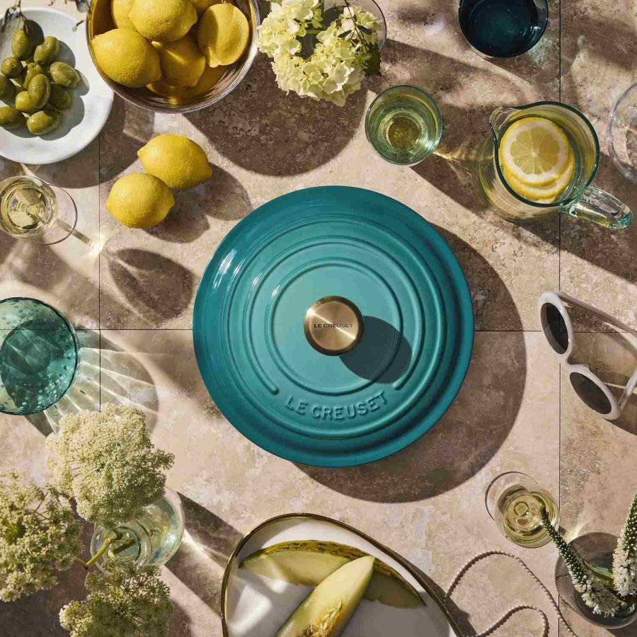 Le Creuset Signature St�bejernsgryde 26 cm/5,3 L, Bleu Riviera